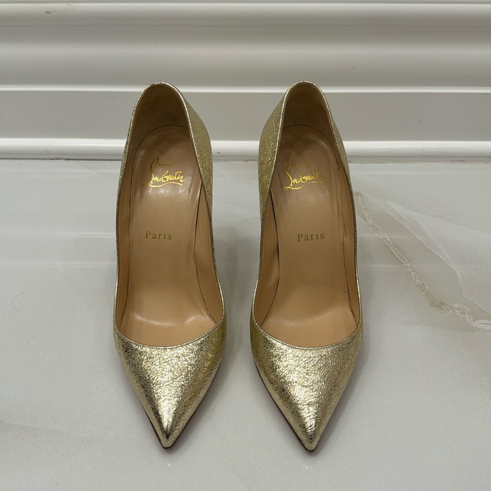 Christian Louboutin Pigalle Follies 100 Specchio Vintage PL07 Platine